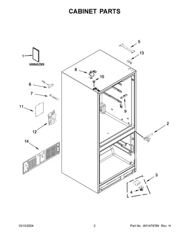 Cabinet parts