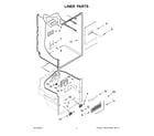 Whirlpool WRQA59CNKZ liner parts diagram