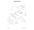 Amana YAES6603SFW6 cooktop parts diagram