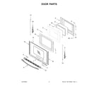 Amana YAES6603SFW6 door parts diagram