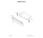 Amana YAES6603SFW6 drawer parts diagram