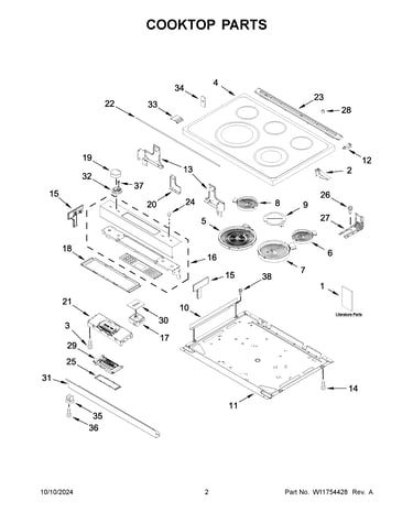 Cooktop parts