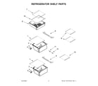 Maytag MRSF4036PZ02 refrigerator shelf parts diagram