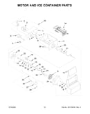 Motor and ice container parts