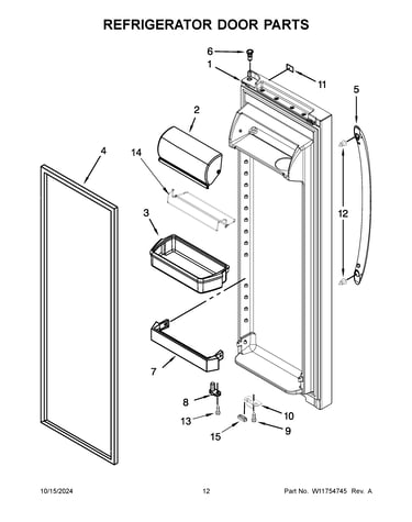 Refrigerator door parts