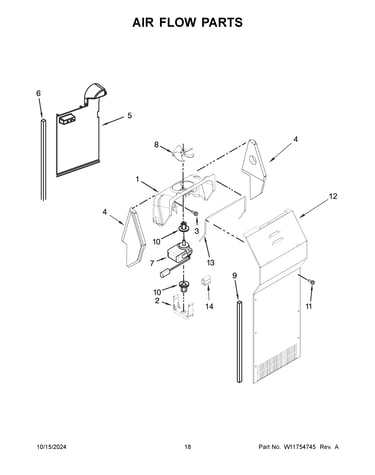 Air flow parts