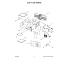 Whirlpool WMMS3130RW00 air flow parts diagram