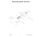 KitchenAid 5KSM180WSFEG5 motor and control unit parts diagram