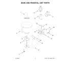 KitchenAid 5K45SSBOB5 base and pedestal unit parts diagram