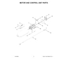 KitchenAid 5K45SSBOB5 motor and control unit parts diagram