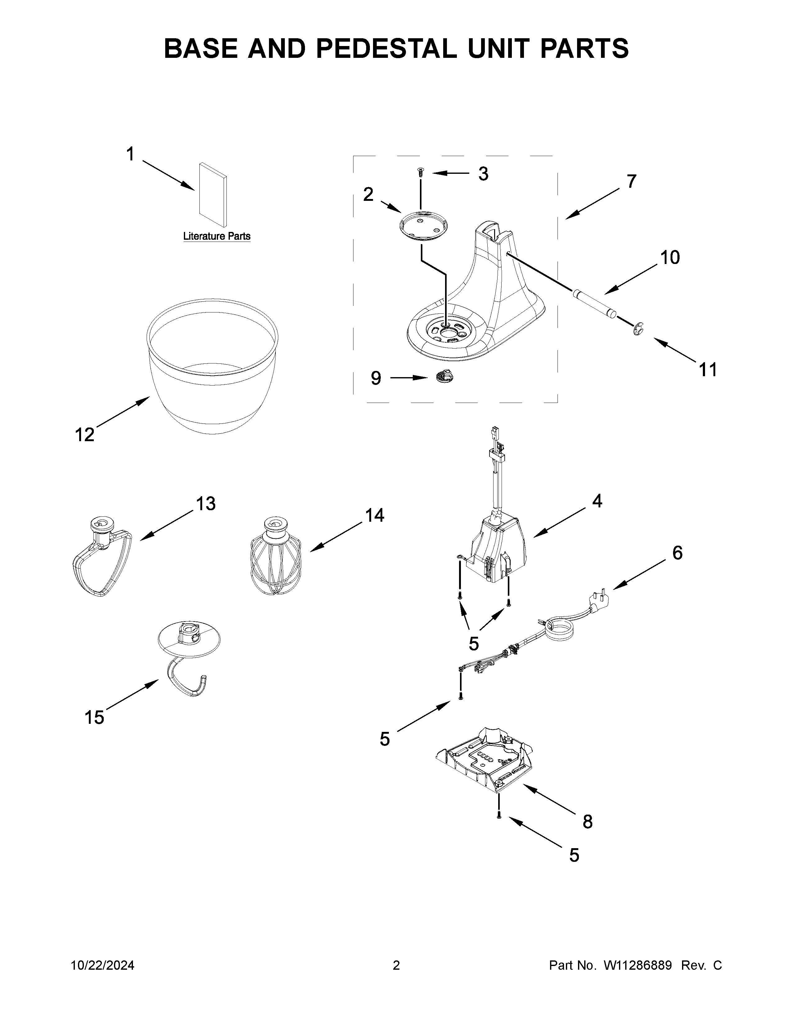Official KitchenAid KSM3306QER0 stand mixer parts | Sears PartsDirect