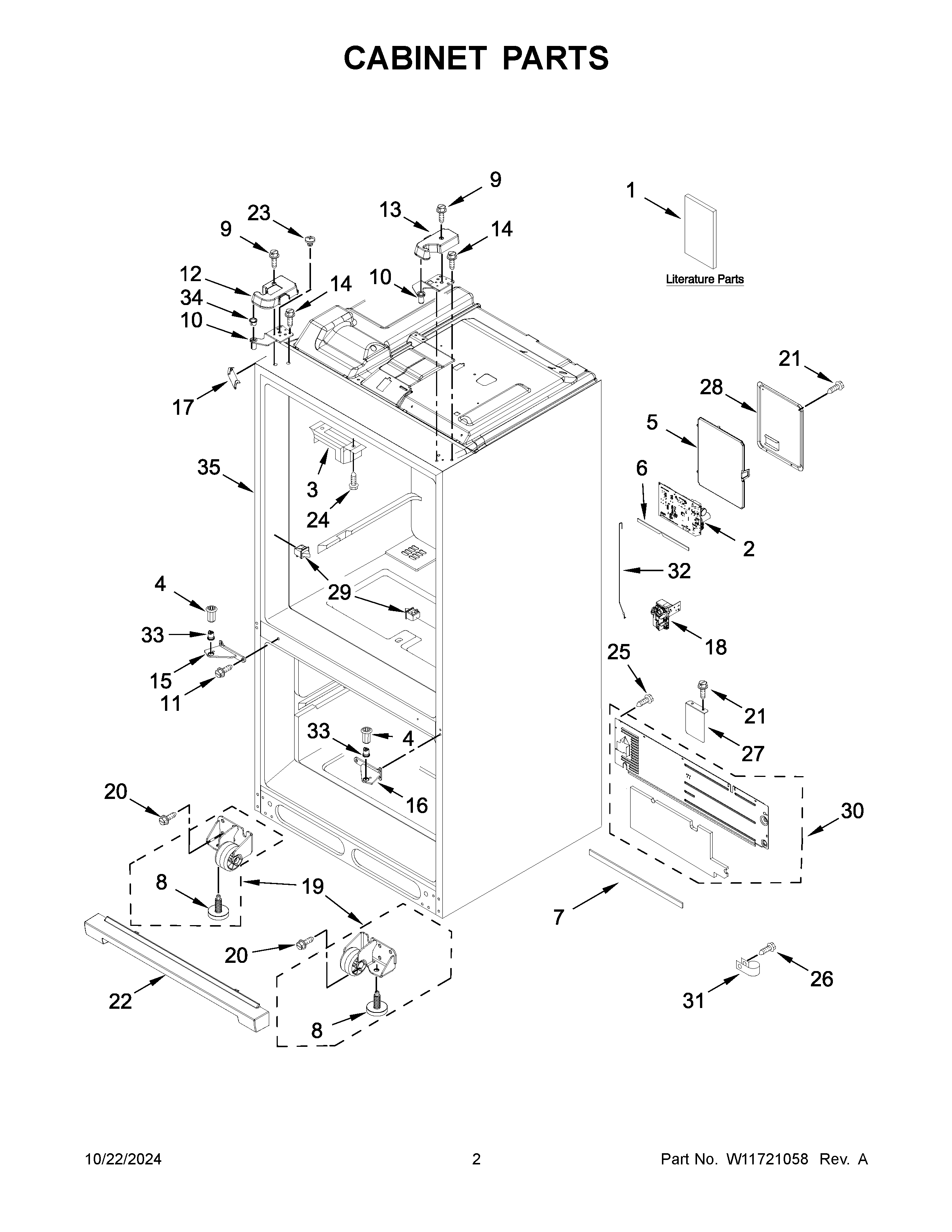 Cabinet parts