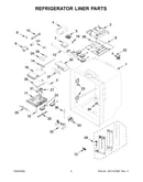 Refrigerator liner parts