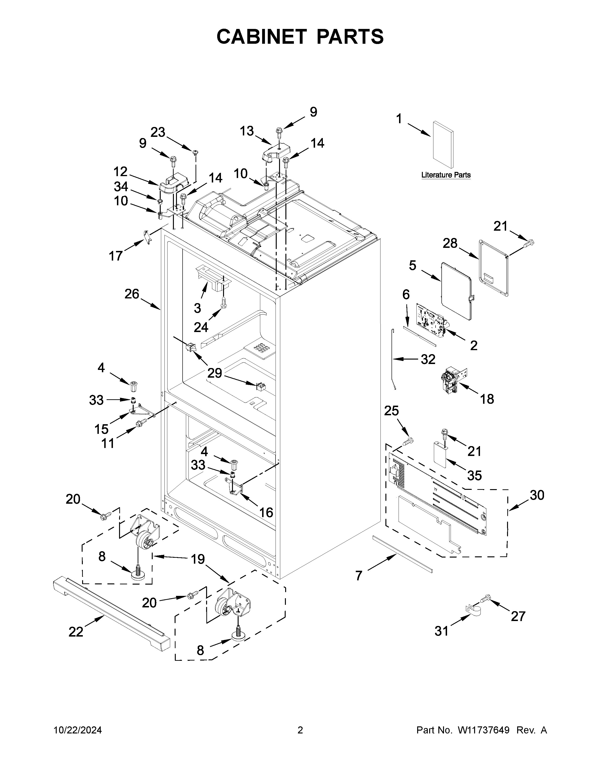 Cabinet parts