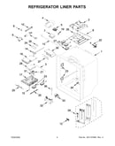 Refrigerator liner parts