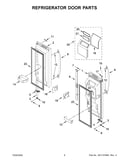 Refrigerator door parts