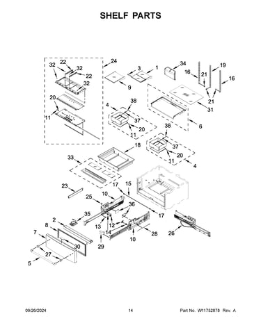 Shelf parts