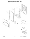 Dispenser front parts