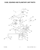 Case, gearing and planetary unit parts