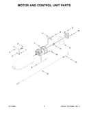 Motor and control unit parts