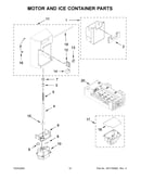 Motor and ice container parts