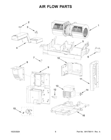 Air flow parts