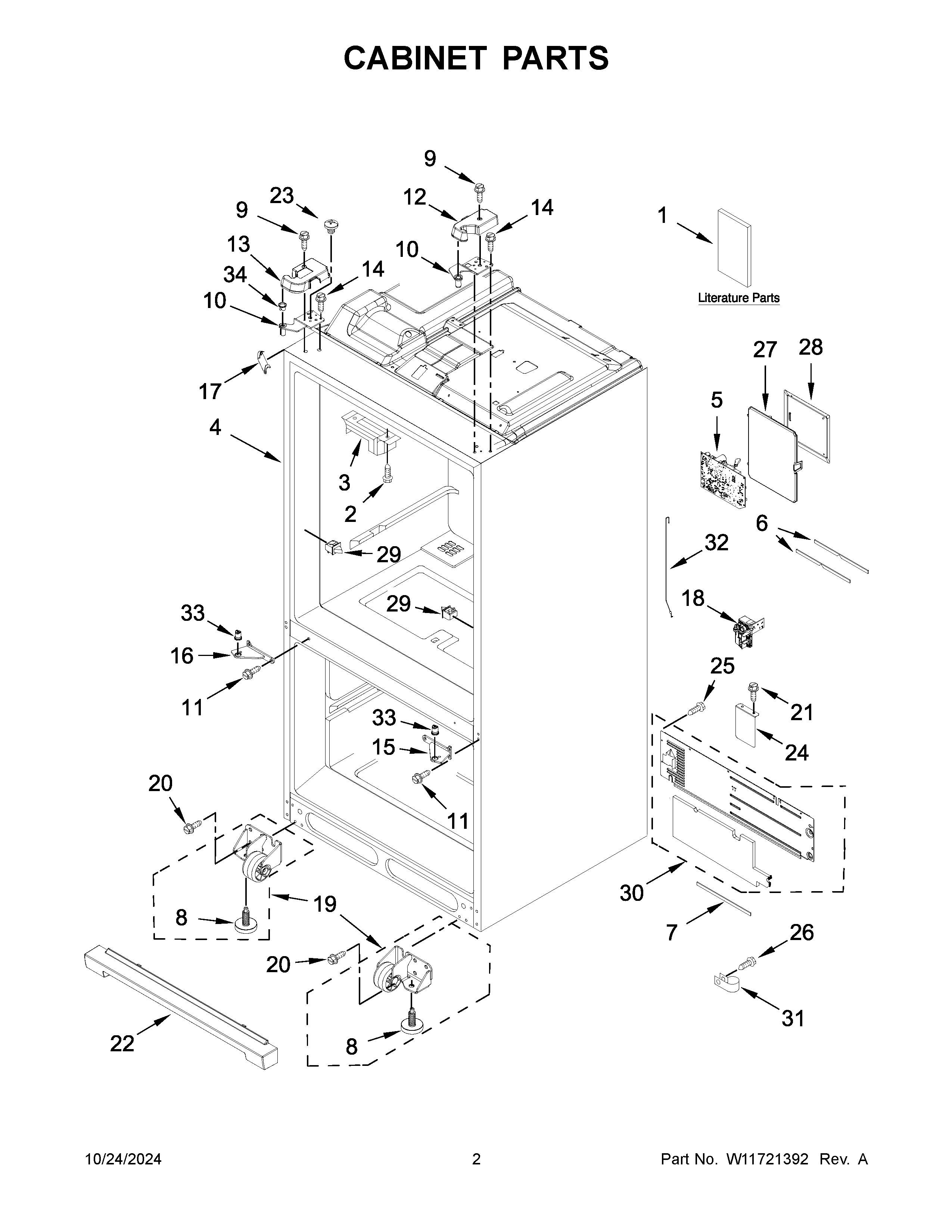 Cabinet parts