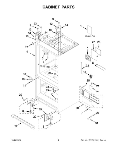 Cabinet parts