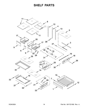 Shelf parts