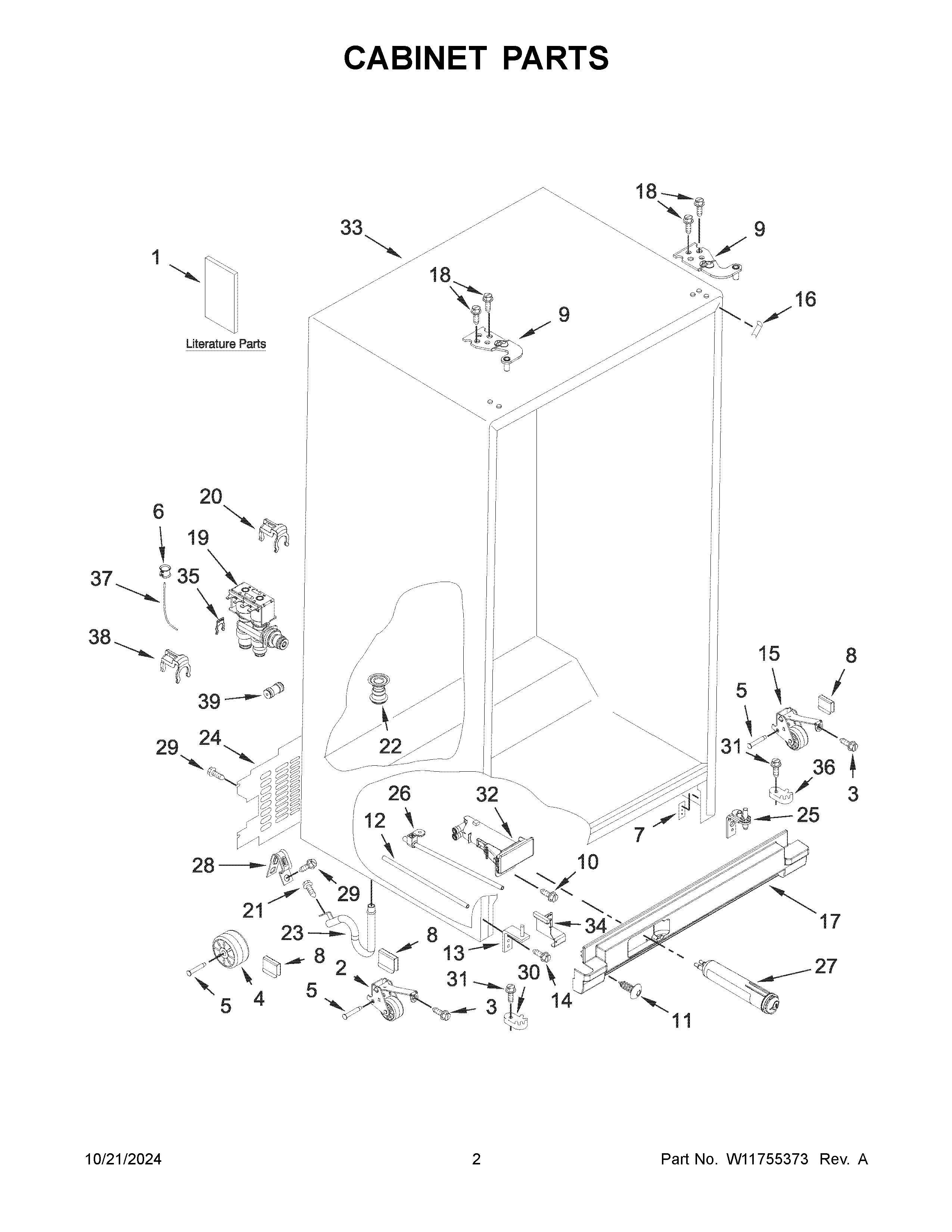 Cabinet parts