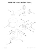 Base and pedestal unit parts