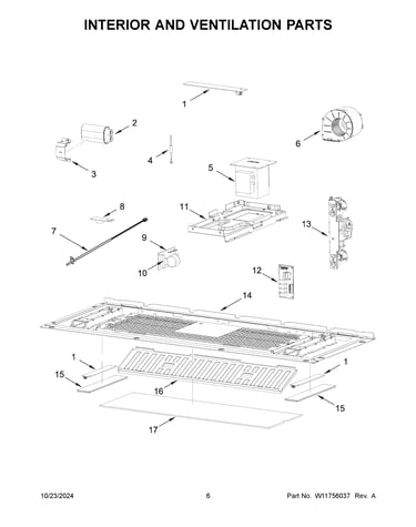 Interior and ventilation parts