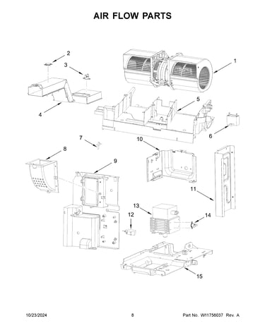 Air flow parts