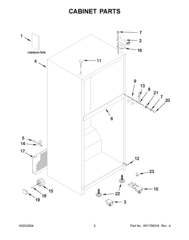Cabinet parts