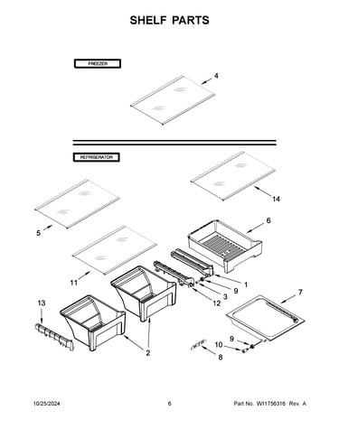 Shelf parts