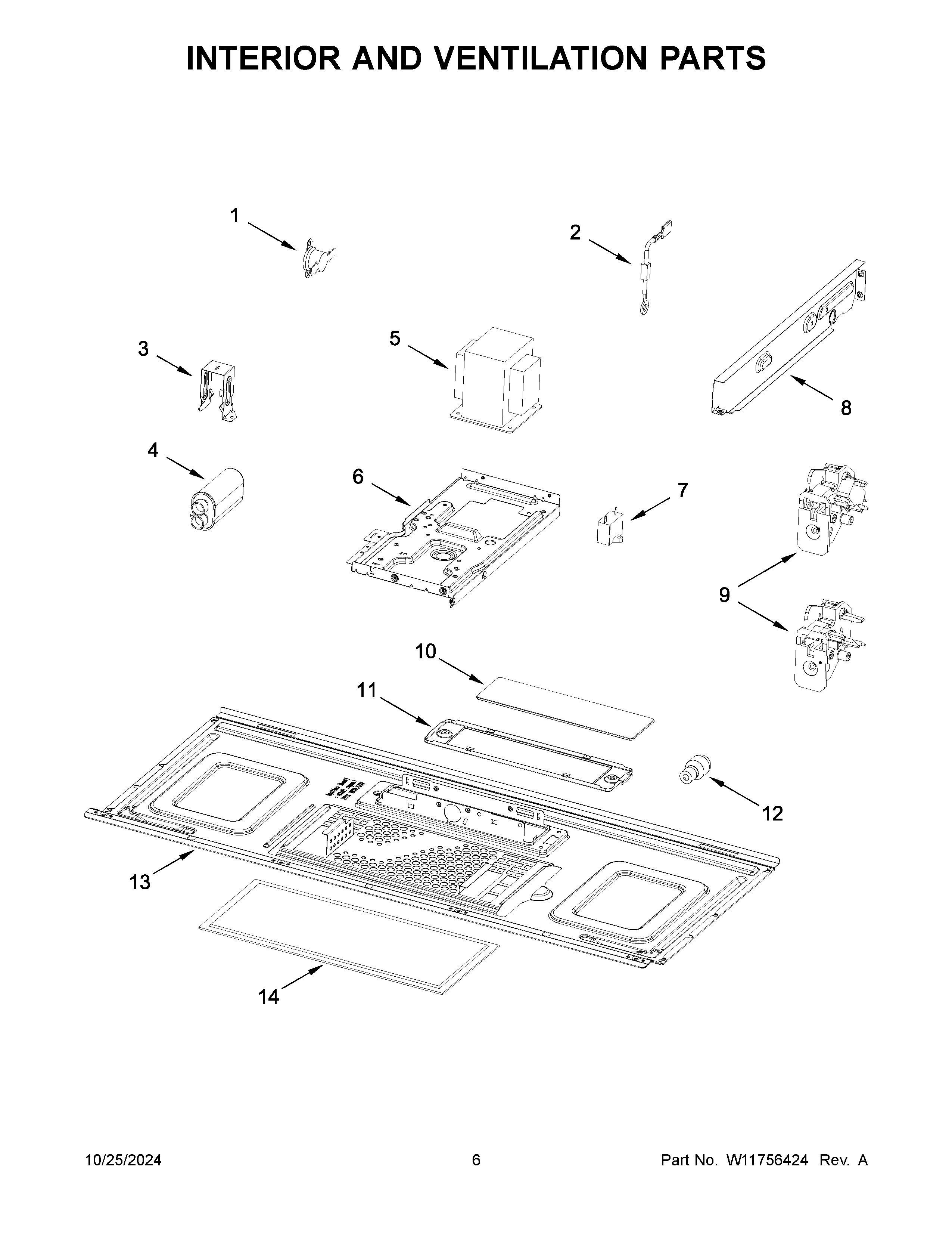 INTERIOR AND VENTILATION PARTS