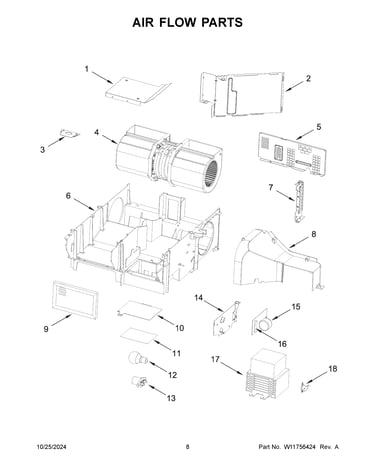 Air flow parts