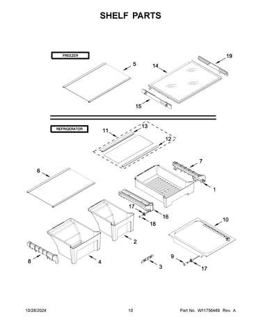 Shelf parts