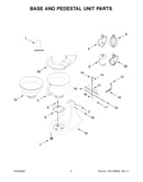 Base and pedestal unit parts