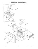 Freezer door parts