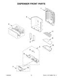 Dispenser front parts