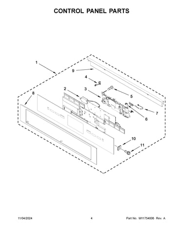Control panel parts