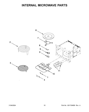 Internal microwave parts