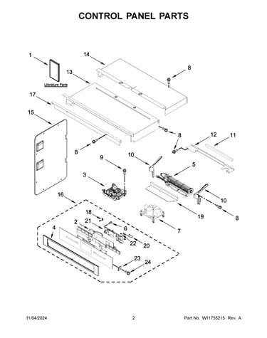 Control panel parts