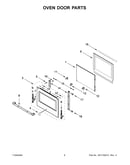 Oven door parts