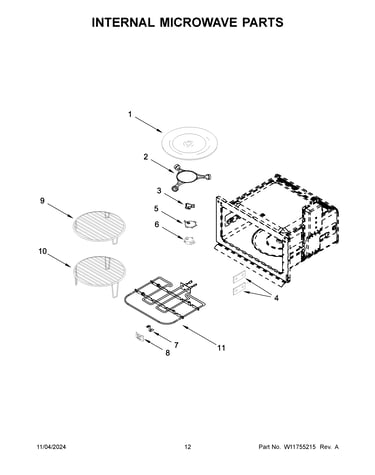Internal microwave parts