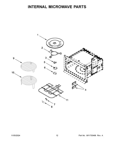 Internal microwave parts