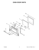 Oven door parts