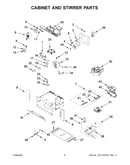 Cabinet and stirrer parts