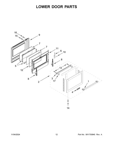 Lower door parts